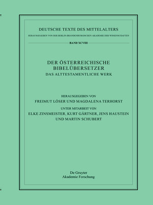 cover image of Das Alttestamentliche Werk